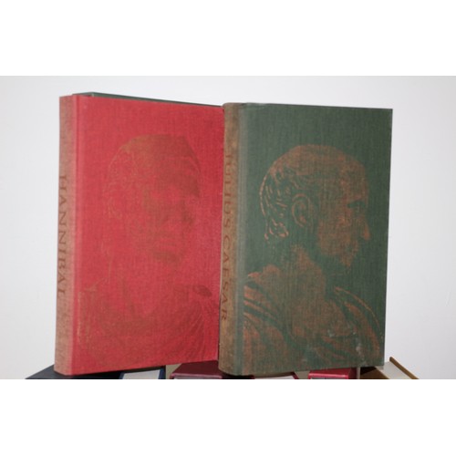 136 - Lovely Collection of Folio Society Books All Themed - Julius Caesar, Cleopatra, Nero, Hannibal, Alex... 