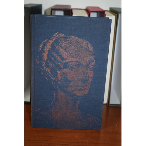 136 - Lovely Collection of Folio Society Books All Themed - Julius Caesar, Cleopatra, Nero, Hannibal, Alex... 