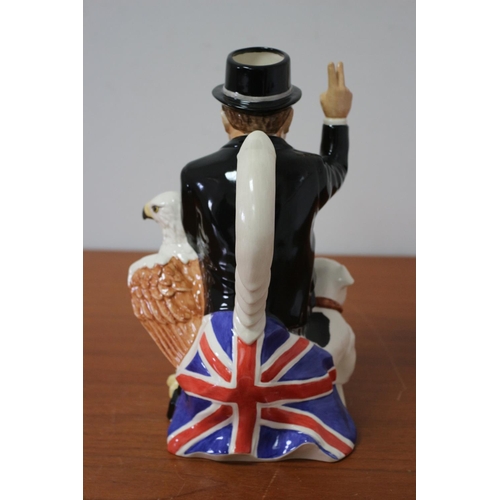 138 - Kevin Francis Limited Edition Hand Made and Hand Painted Winston Churchill VE Day - Rare Example As ... 