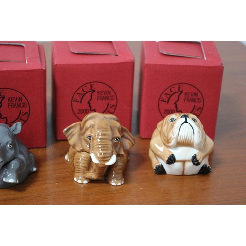 148 - Selection of 10 New Kevin Francis Face Pots in Original Boxes - Mixed Animal Characters