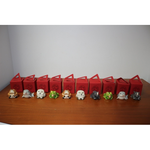 149 - Selection of 10 New Kevin Francis Face Pots in Original Boxes - Mixed Animal Characters