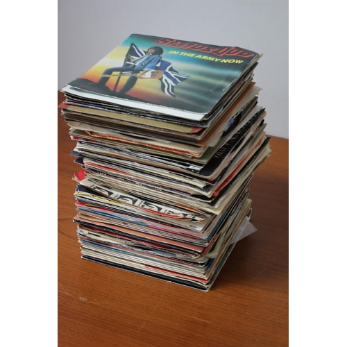 161 - Good Sized Selection of Vinyl Single Records - Variety of Genres