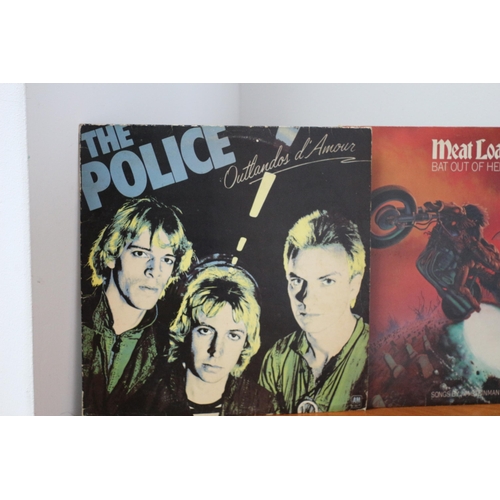 257 - Nice Selection of Vinyl Albums including: The Police Outlandos d'Amour - Meat Loaf Bat Out of Hell -... 