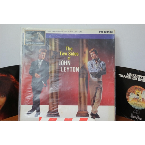 259 - Selection of Vinyl Records - The Two Sides of John Leyton Album - Led Zeppelin Trampled Underfoot - ... 