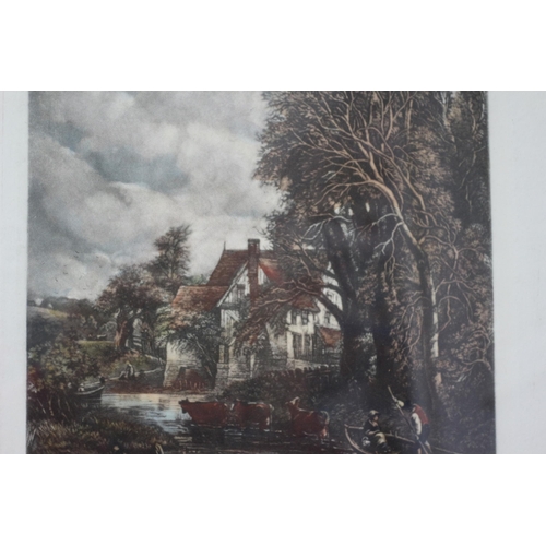 263 - Framed and Glazed Antique 1886 - Hand Coloured Etching by John Constable - Titled: The Valley Farm, ... 