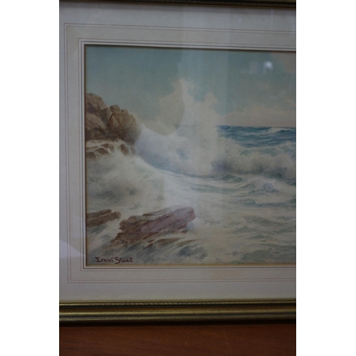 270 - Stunning Atmospheric Framed and Glazed SIGNED ORIGINAL Watercolour by Ernest Stuart