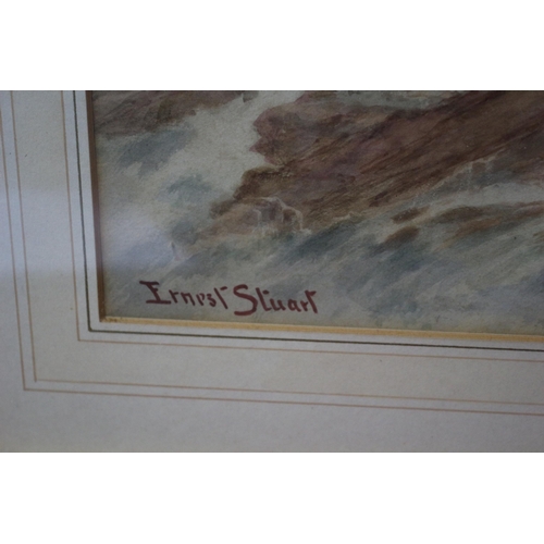 270 - Stunning Atmospheric Framed and Glazed SIGNED ORIGINAL Watercolour by Ernest Stuart