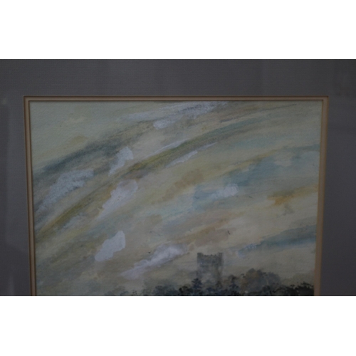 271 - Framed and Glazed Pastel and Gouache Painting - Depicting Portchester Castle by J. Rogers - 1989