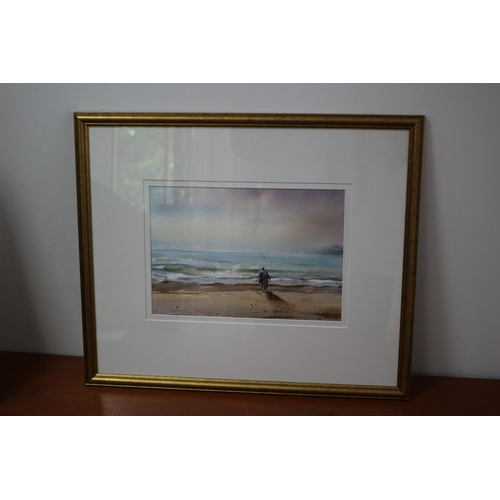 289 - We Are Pleased To Offer by  Sculptor and Artist - Sarah Huggett This Delightful Framed and Glazed Wa... 