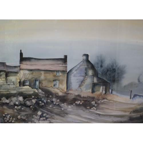 304 - Large Framed and Glazed Landscape Watercolour Signed