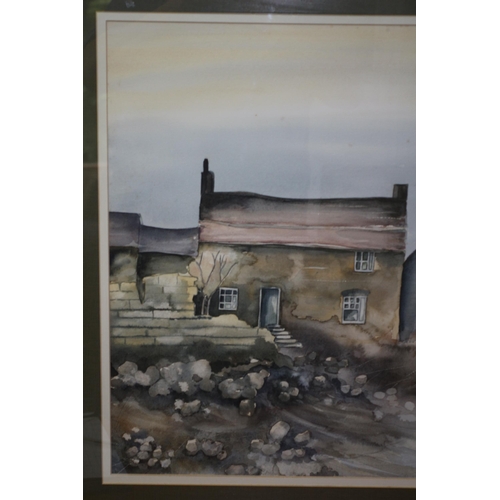 304 - Large Framed and Glazed Landscape Watercolour Signed