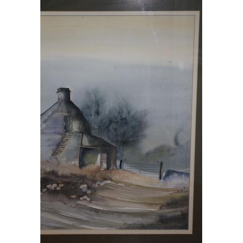 304 - Large Framed and Glazed Landscape Watercolour Signed