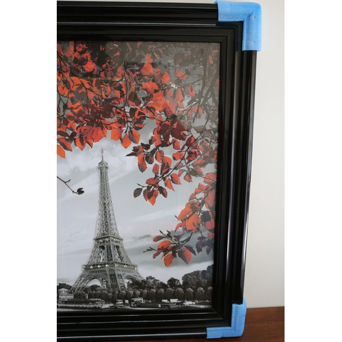 313 - Liquid Art Picture of Paris. 85 x 85cm. New, Still in Protective Wrapping.