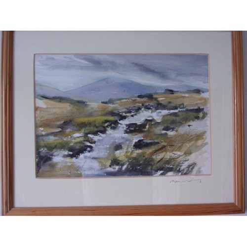 400 - An original Signed mixed media painting by  known Kentish Impressionist artist Alan Luff Titled at t... 