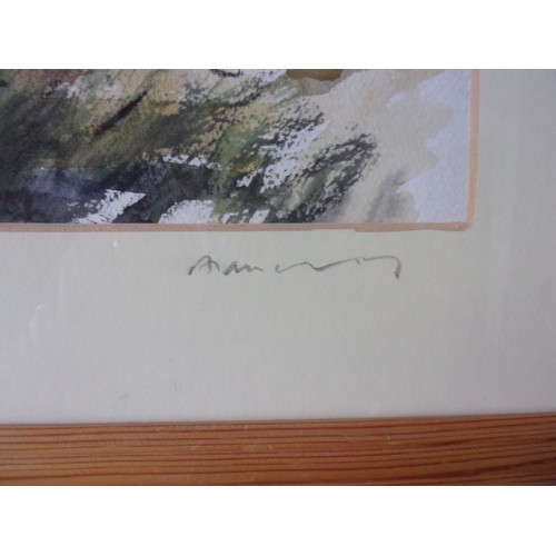 400 - An original Signed mixed media painting by  known Kentish Impressionist artist Alan Luff Titled at t... 