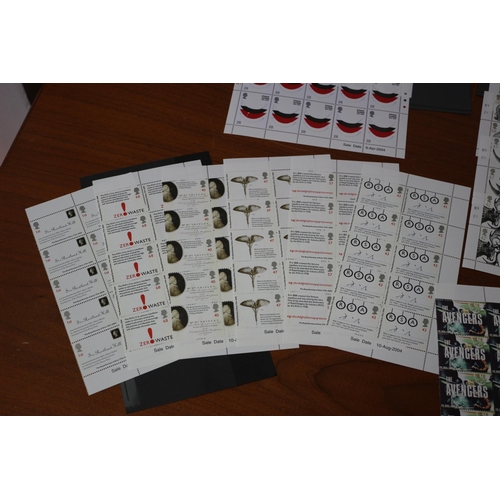 102 - Selection of U/M British Stamp Sets from 2003 to 2005, All in Marginal Blocks of 10 Showing The Colo... 