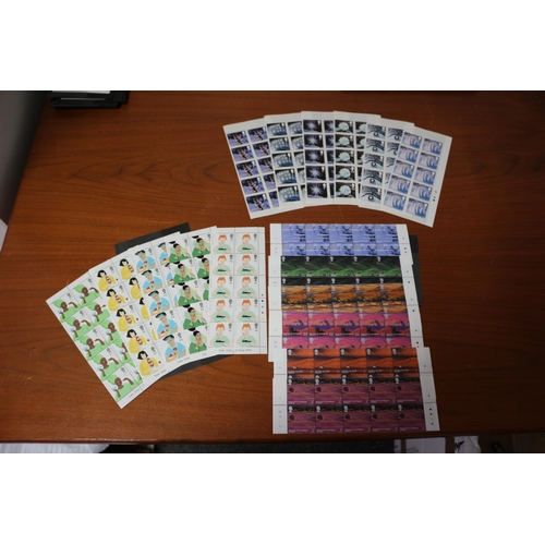 102 - Selection of U/M British Stamp Sets from 2003 to 2005, All in Marginal Blocks of 10 Showing The Colo... 