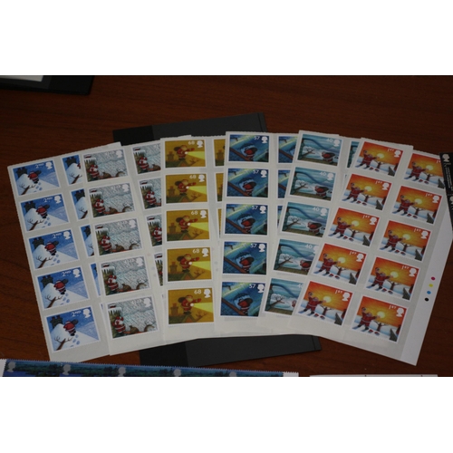 102 - Selection of U/M British Stamp Sets from 2003 to 2005, All in Marginal Blocks of 10 Showing The Colo... 