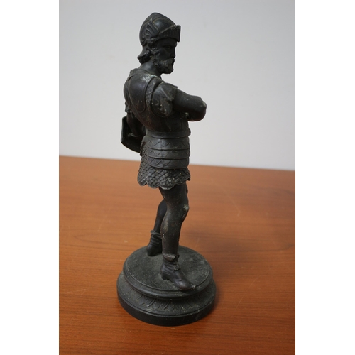 104 - Spelter/Metal Solder with Sheild 33cm