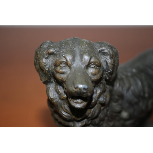 107 - Spelter / Metal Dog 16 x 20 cm