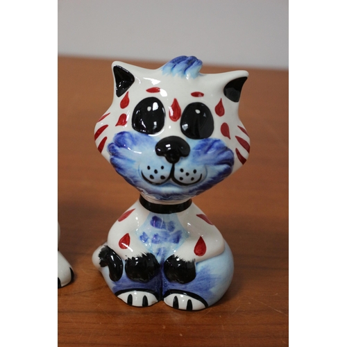 113 - Lorna Bailey Cats - Moonlight and Bailey - Signed