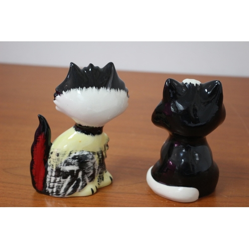 115 - Lorna Bailey Cats- Scruffy & Tex - Signed