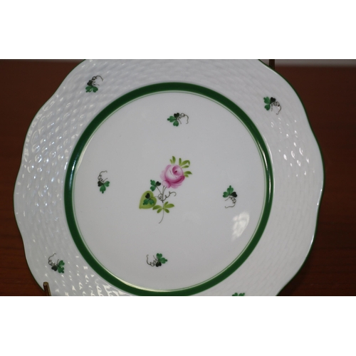 133 - Vintage Herend of Hungary - Hand Painted Sandwich Plate - Nicely Decorated