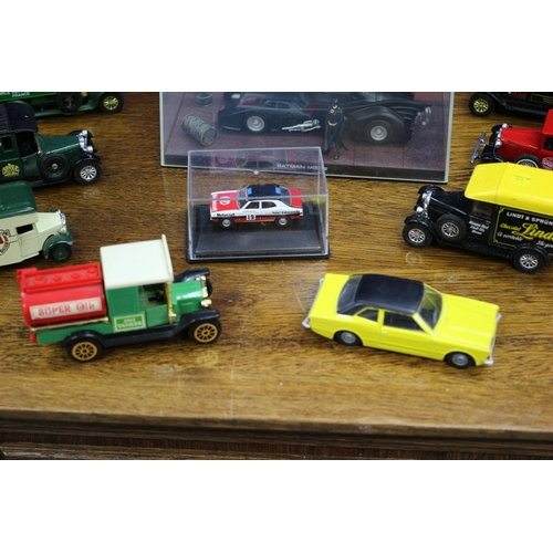 155 - Nice Selection of Diecast Model Vehicles plus an Eaglemoss Batmobile in Case