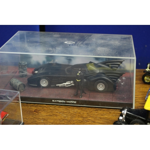 155 - Nice Selection of Diecast Model Vehicles plus an Eaglemoss Batmobile in Case