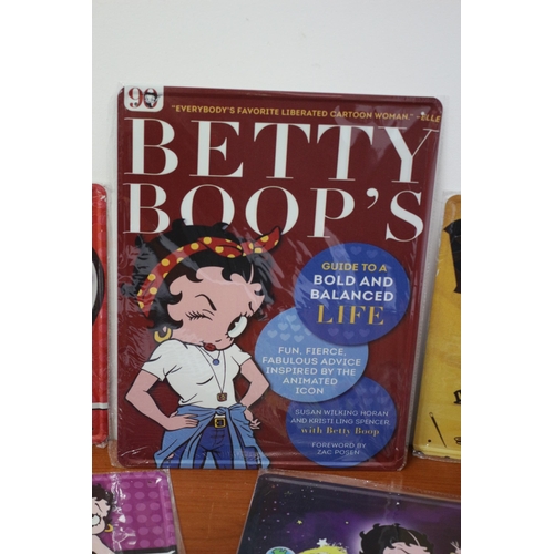 198 - 5 x Betty Boop Tin Signs