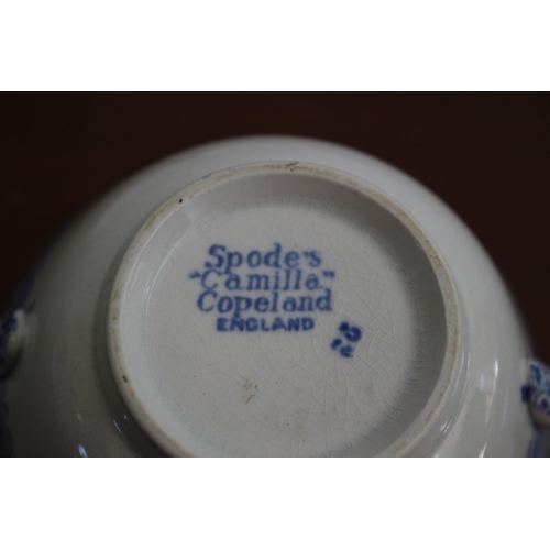 20 - Spode 'Camilla' Copeland Compo x 2 Blue and White