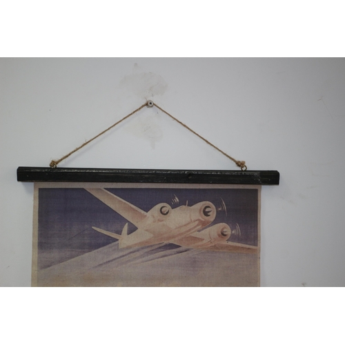 204 - Grand Prix Canvas Scroll Wall Hanger - 80 x 46cm