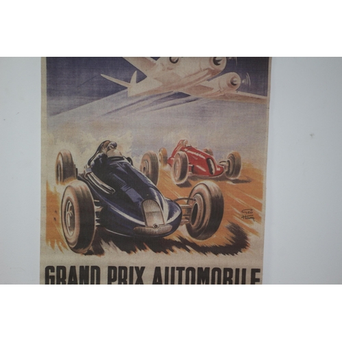 204 - Grand Prix Canvas Scroll Wall Hanger - 80 x 46cm