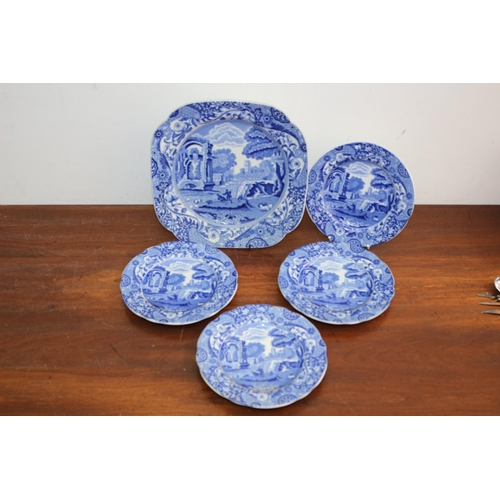 21 - Selection of Spode 'Italian' Dishes x 5 Blue and White