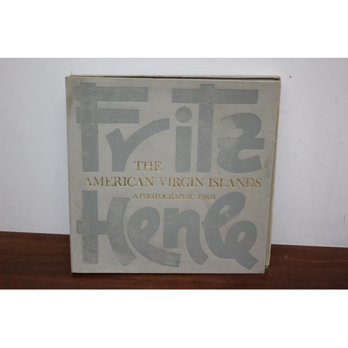 219 - Rare - Special Presentation Book Folder of The American Virgin Islands: A Photographic Essay by Frit... 