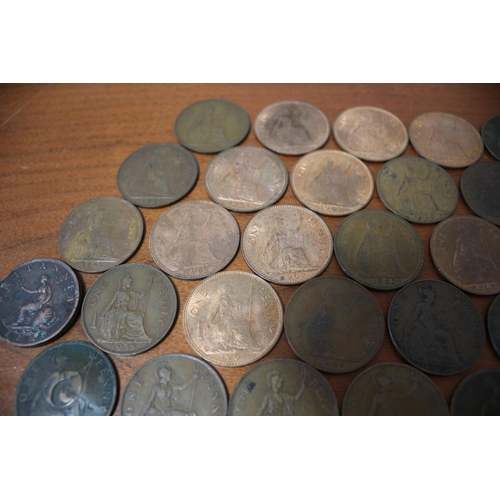 24 - Nice selection of Old Pennies 324g INC. 1799, 1863, 1896