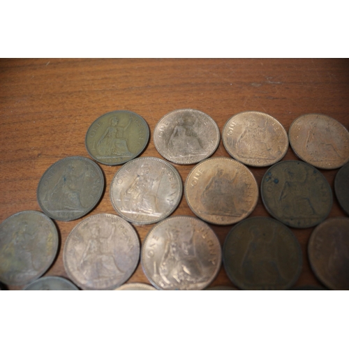 24 - Nice selection of Old Pennies 324g INC. 1799, 1863, 1896