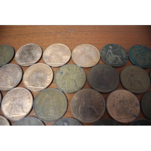 24 - Nice selection of Old Pennies 324g INC. 1799, 1863, 1896