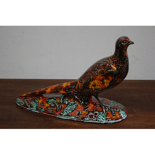 241 - Exquisite Anita Harris Signed Pheasant Large Figure - 28 x 22cm