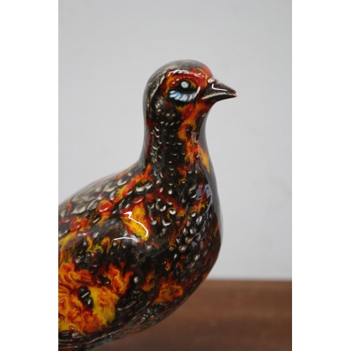 241 - Exquisite Anita Harris Signed Pheasant Large Figure - 28 x 22cm