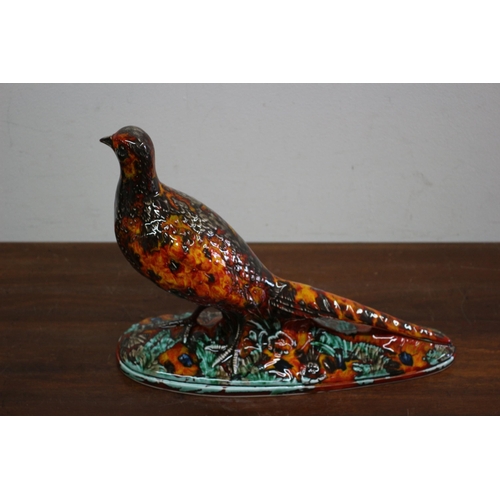 241 - Exquisite Anita Harris Signed Pheasant Large Figure - 28 x 22cm