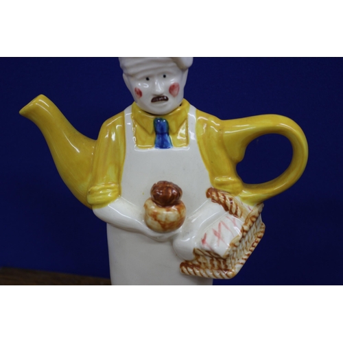 246 - Highly Collectable Tony Carter Pottery Tea Pot - The Baker - 22cm Tall