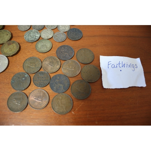 25 - Nice selection of Threepences, Farthings - 3ds, 6ds, 2 4ds