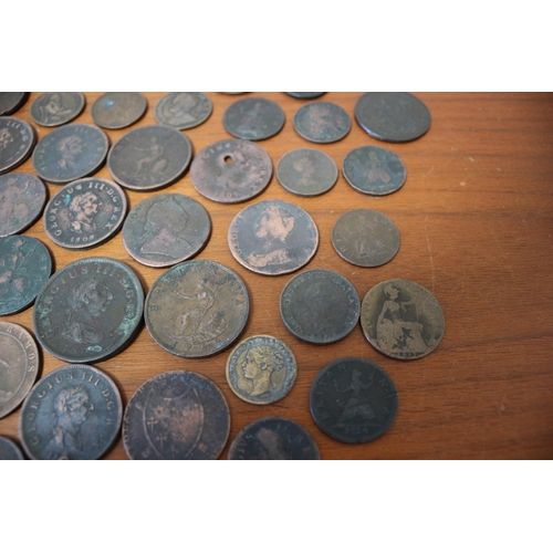 27 - Early 1700's & 1800's coins and Half Pennies (Mainly British)