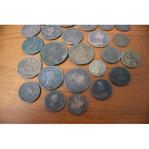 27 - Early 1700's & 1800's coins and Half Pennies (Mainly British)