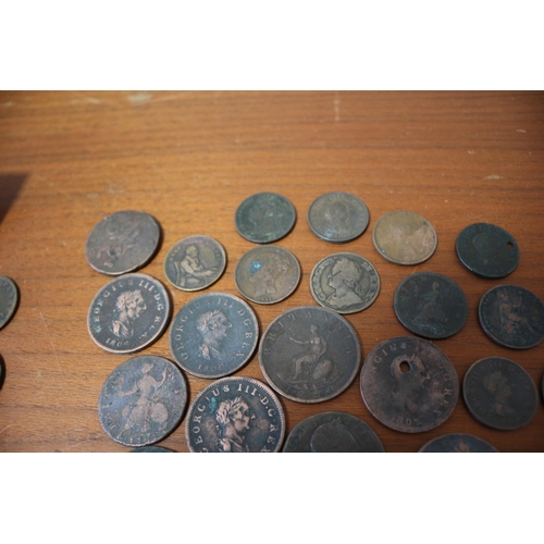 27 - Early 1700's & 1800's coins and Half Pennies (Mainly British)