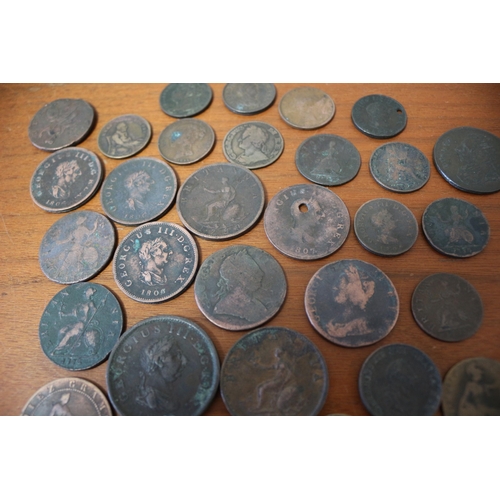 27 - Early 1700's & 1800's coins and Half Pennies (Mainly British)