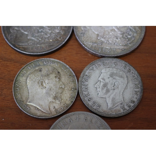 34 - Collection of Silver Crowns dating 1887-1956