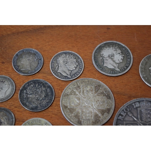 35 - Selection of Silver Florins + other coins from the 1800's