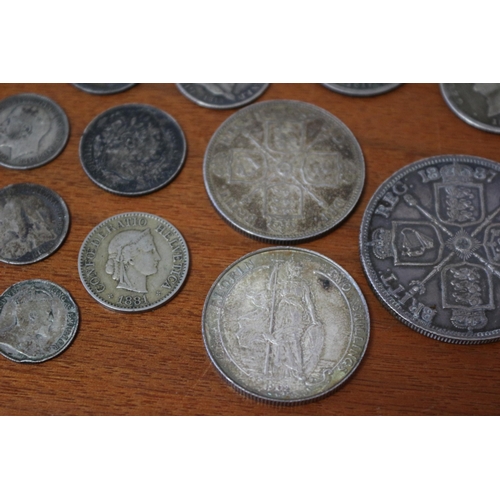 35 - Selection of Silver Florins + other coins from the 1800's